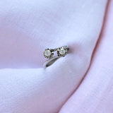 Vintage Toi et Moi diamond ring