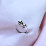 Vintage Toi et Moi diamond ring