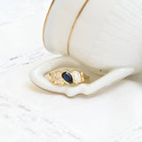 Anillo Trilogía de Zafiro y Diamantes