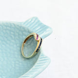 Vintage ruby ans sapphire ring