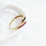Vintage ruby ans sapphire ring