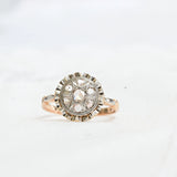 Anillo Art Deco en Oro y Platino con Diamantes