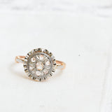 Anillo Art Deco en Oro y Platino con Diamantes