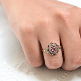 Art nouveau ruby ring
