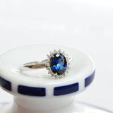 Sapphire rosette ring