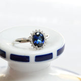 Sapphire rosette ring