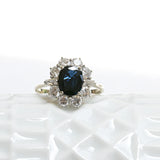 Vintage sapphire rosette ring