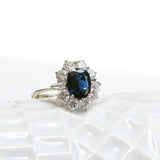 Vintage sapphire rosette ring