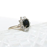 Vintage sapphire rosette ring