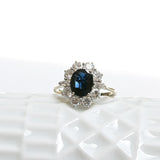 Vintage sapphire rosette ring