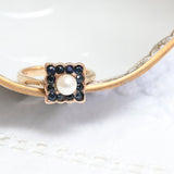 Art deco square ring