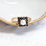 Art deco square ring