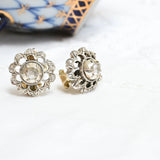 Art nouveau diamond earrings
