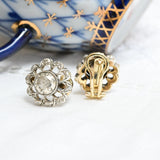 Art nouveau diamond earrings