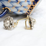 Art nouveau diamond earrings