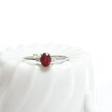 Ruby solitaire ring