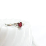 Ruby solitaire ring