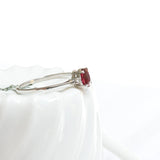 Ruby solitaire ring