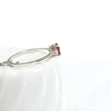 Ruby solitaire ring