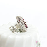 Vintage rosette rubye earrings