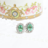 Vintage emerald earrings
