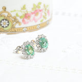 Vintage emerald earrings