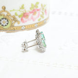 Vintage emerald earrings