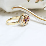 Vintage ruby and diamond ring