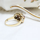 Vintage ruby and diamond ring