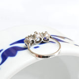 1950s three-stone diamond ring