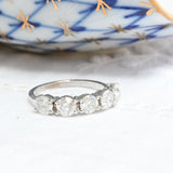 Vintage Ewigkeitsring mit fünf Ringen