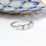 Vintage Ewigkeitsring mit fünf Ringen