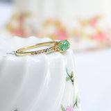 Vintage cabochon emerald ring