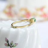 Vintage cabochon emerald ring