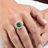 Anillo de Compromiso con Esmeralda