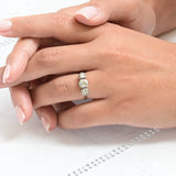 1950s three-stone diamond ring