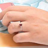 Ruby solitaire ring