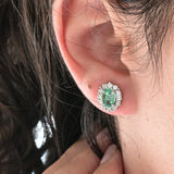 Vintage emerald earrings