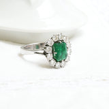 Anillo de Compromiso con Esmeralda