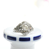 Art deco solitaire ring