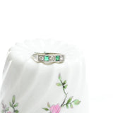 Vintage emerald and diamond ring
