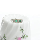 Vintage emerald and diamond ring