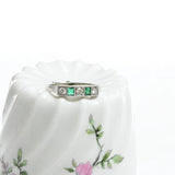 Vintage emerald and diamond ring