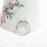 Vintage emerald and diamond ring