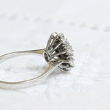 Daisy flower diamond ring