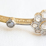 Art deco diamond rigid bracelet