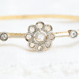 Art deco diamond rigid bracelet