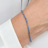 Vintage sapphire tennis bracelet