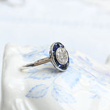 Vintage oval target ring