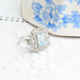 Vintage aquamarine ring